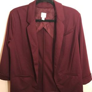 Burgundy Blazer